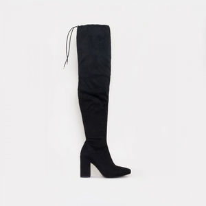 Black Thigh High Boots